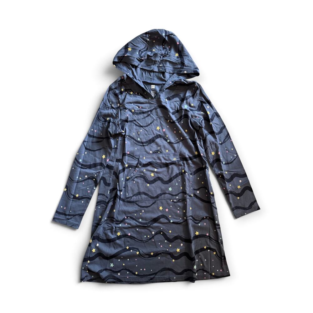 NWT Tea Collection starry hooded dress